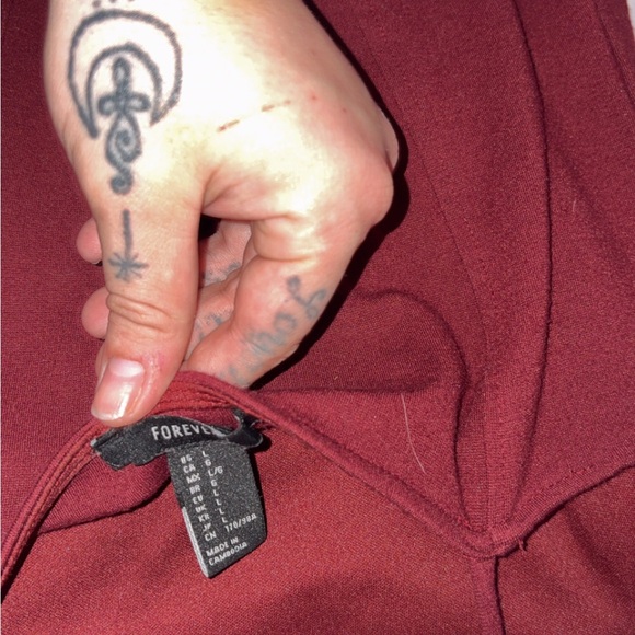 Forever 21 Spaghetti Strap Wine Dress - Picture 3 of 3